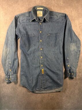 Men's Vintage Denim Trucker Style Button Up BD Baggies 1980’s-1990’s
